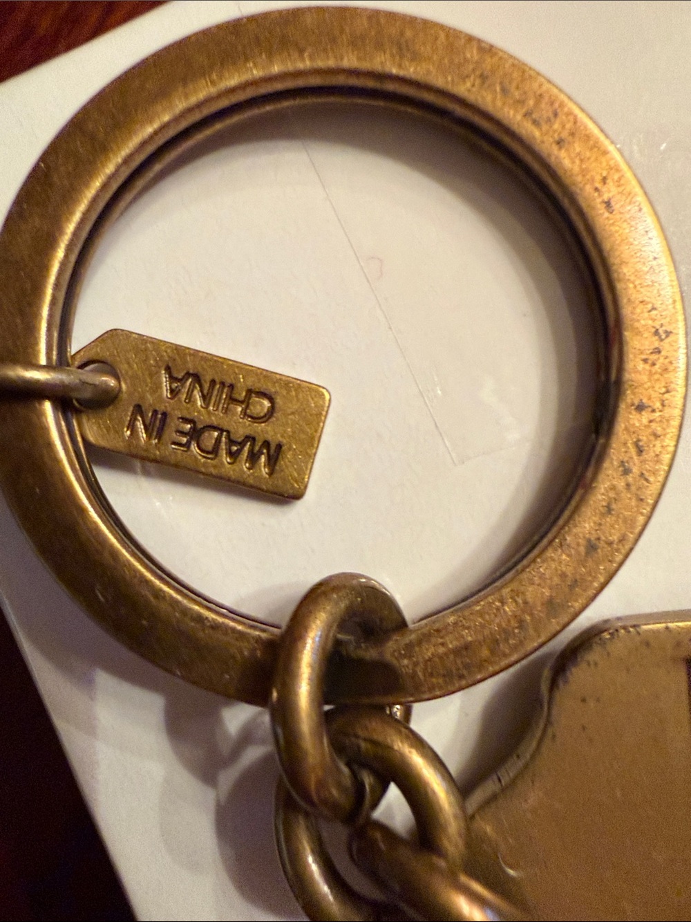 Coach Vintage Y2K Horse and Carriage Brass Keychain Fob - Picture 4 of 12